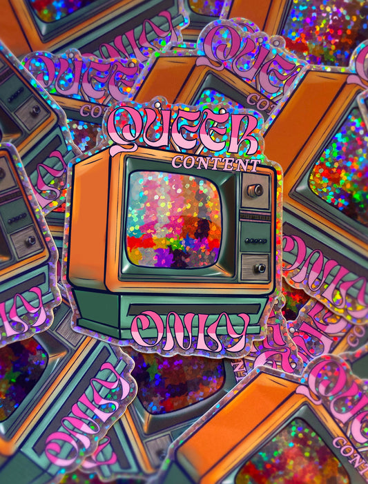 'Queer Content Only' Sticker