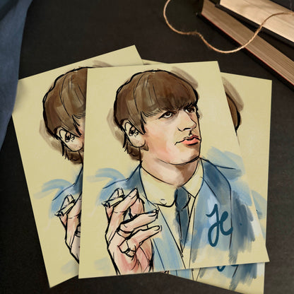 Ringo Starr Print (A5) | The Beatles