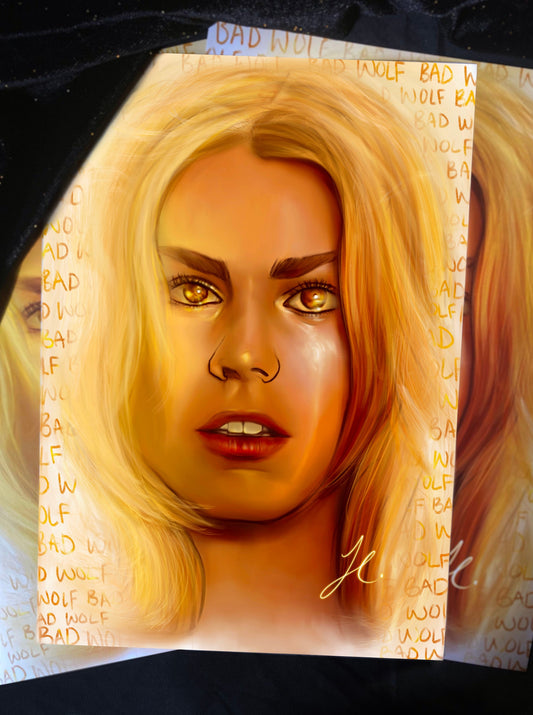 Rose Tyler 'BAD WOLF' Print (A4) | Doctor Who SPECIAL EDITION