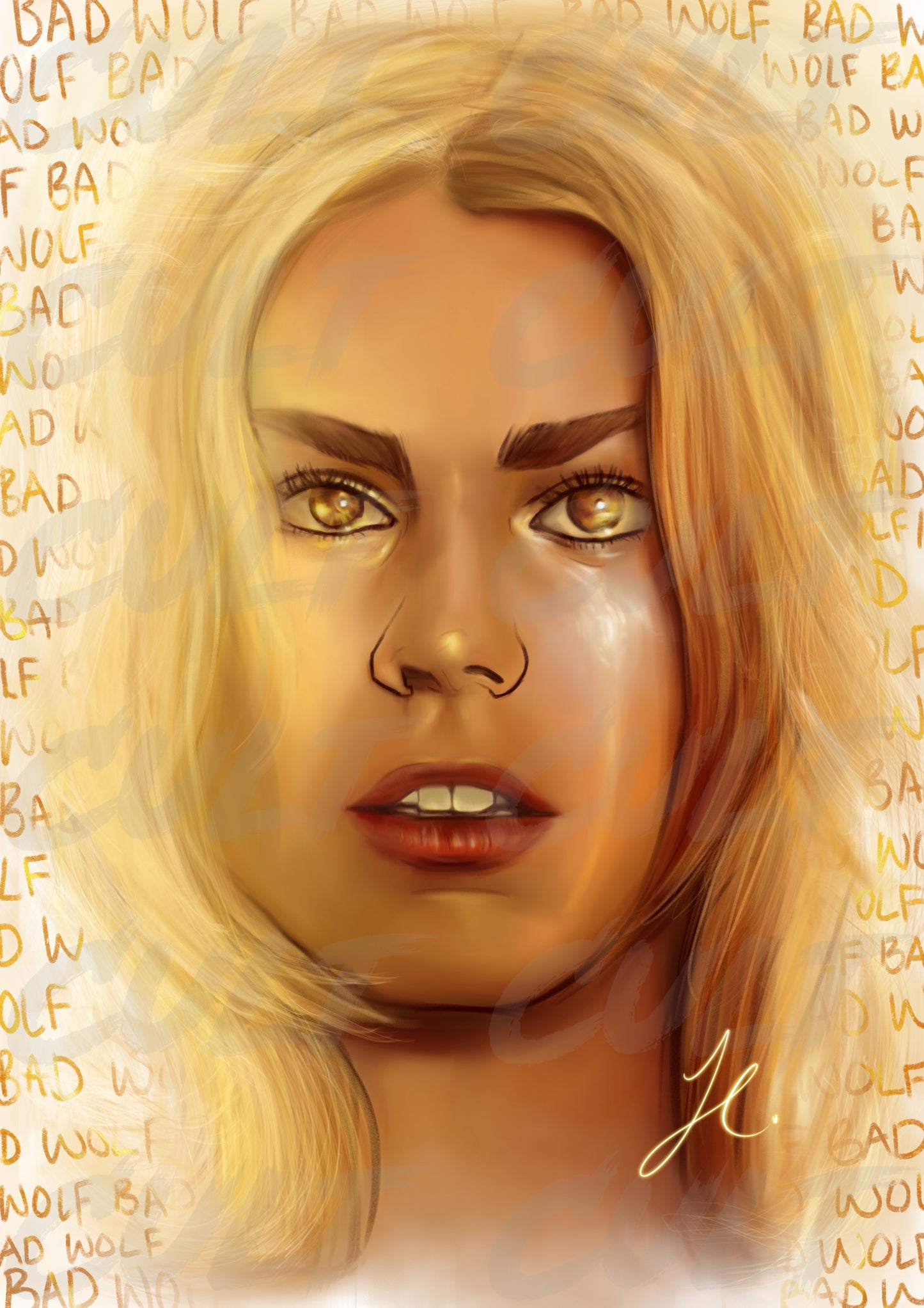 Rose Tyler 'BAD WOLF' Print (A4) | Doctor Who SPECIAL EDITION