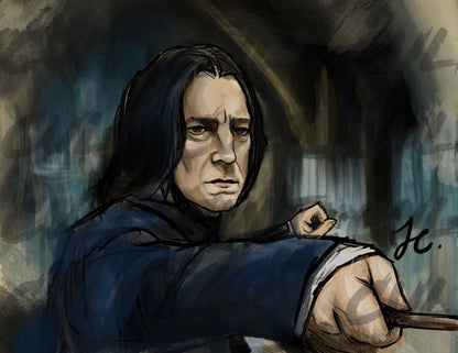 Professor Severus Snape Print (A4 + A3) | Harry Potter