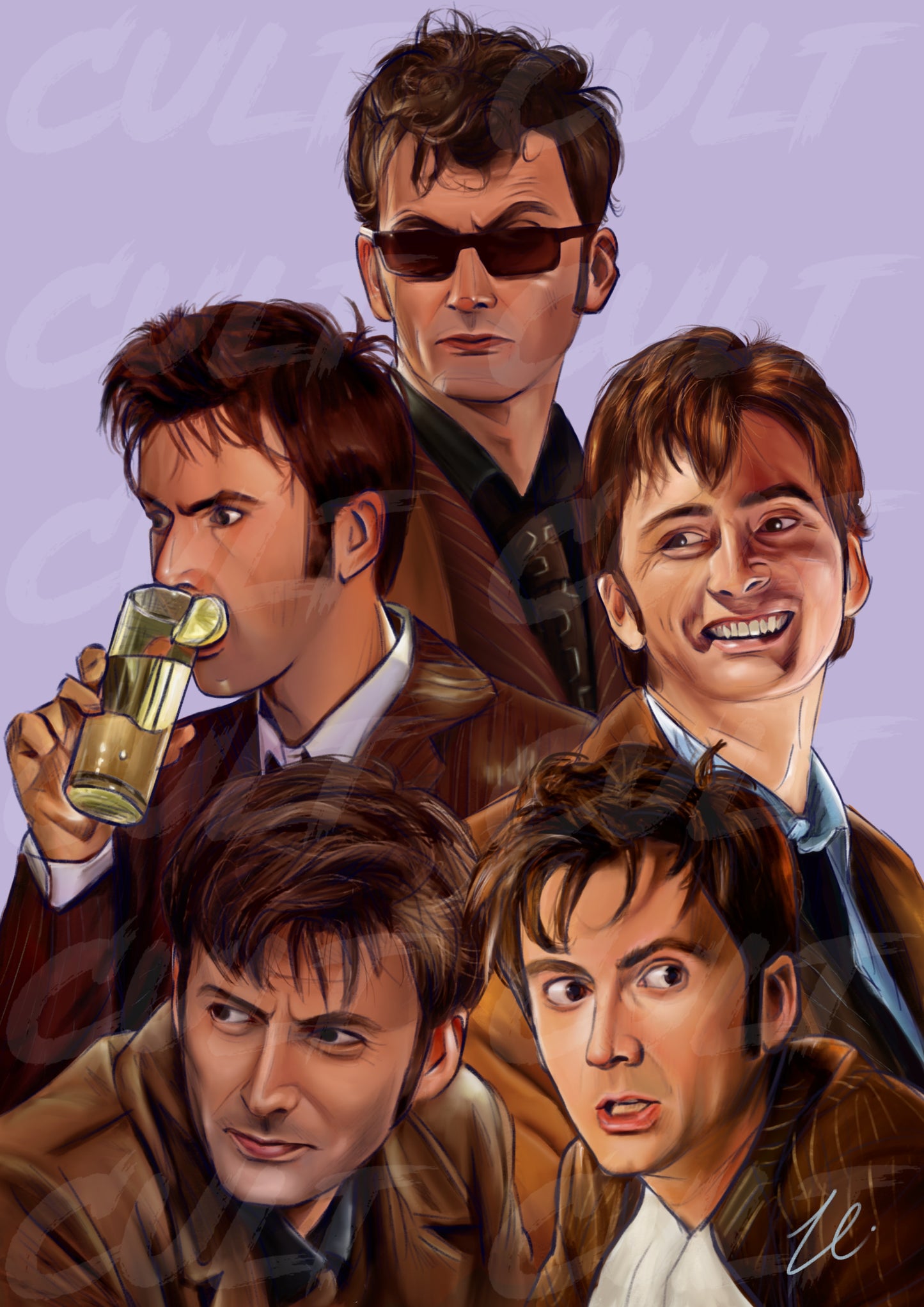 Tenth Doctor Collection Print (A4) | Doctor Who