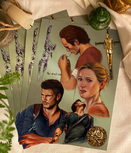 A Thief's End Print (A5) | Uncharted