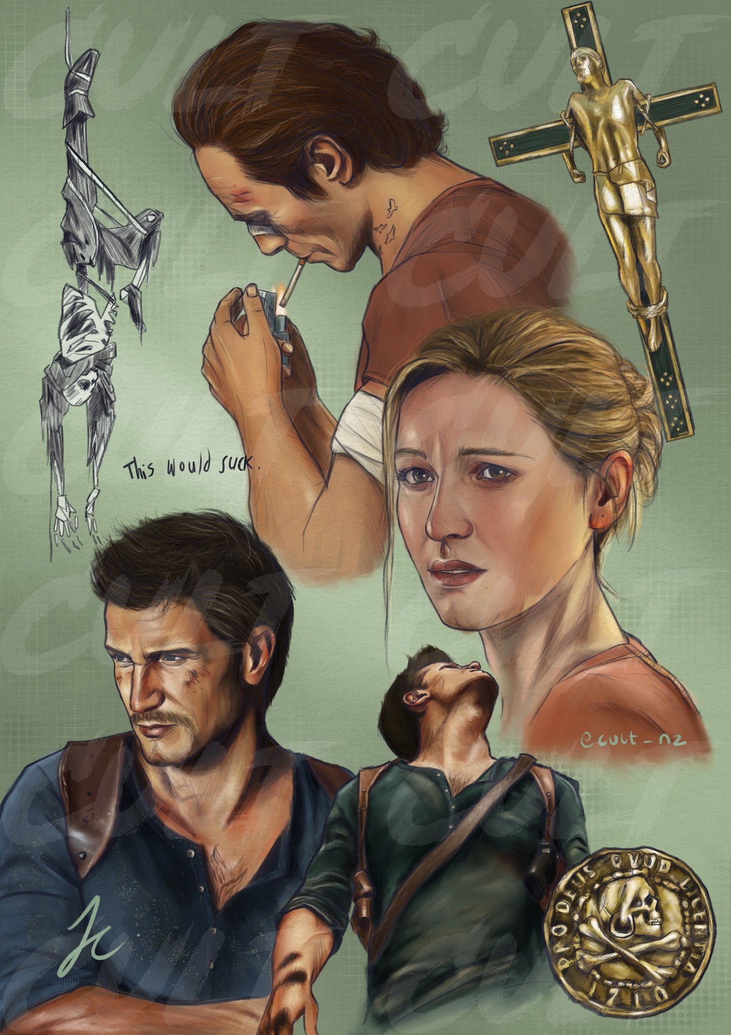 A Thief's End Print (A5) | Uncharted