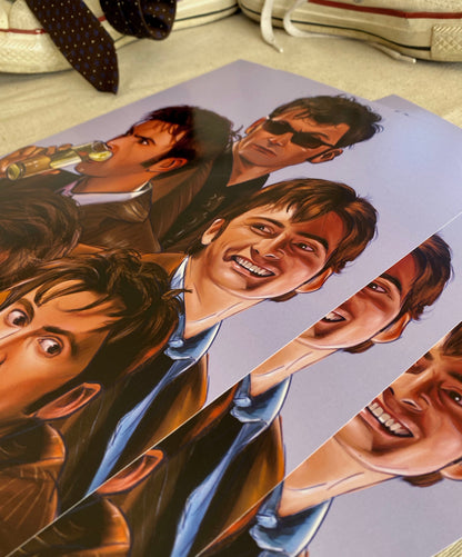 Tenth Doctor Collection Print (A4) | Doctor Who