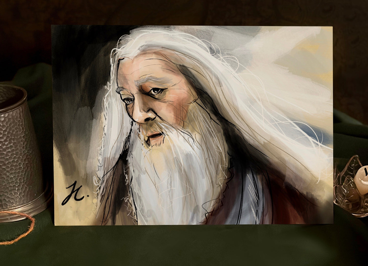 Professor Dumbledore Print (A4 + A3) | Harry Potter