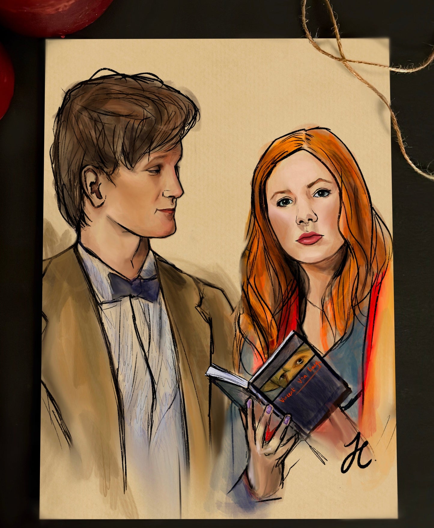 The 11th Doctor and Amy Pond Print (A4 + A3) | Doctor Who