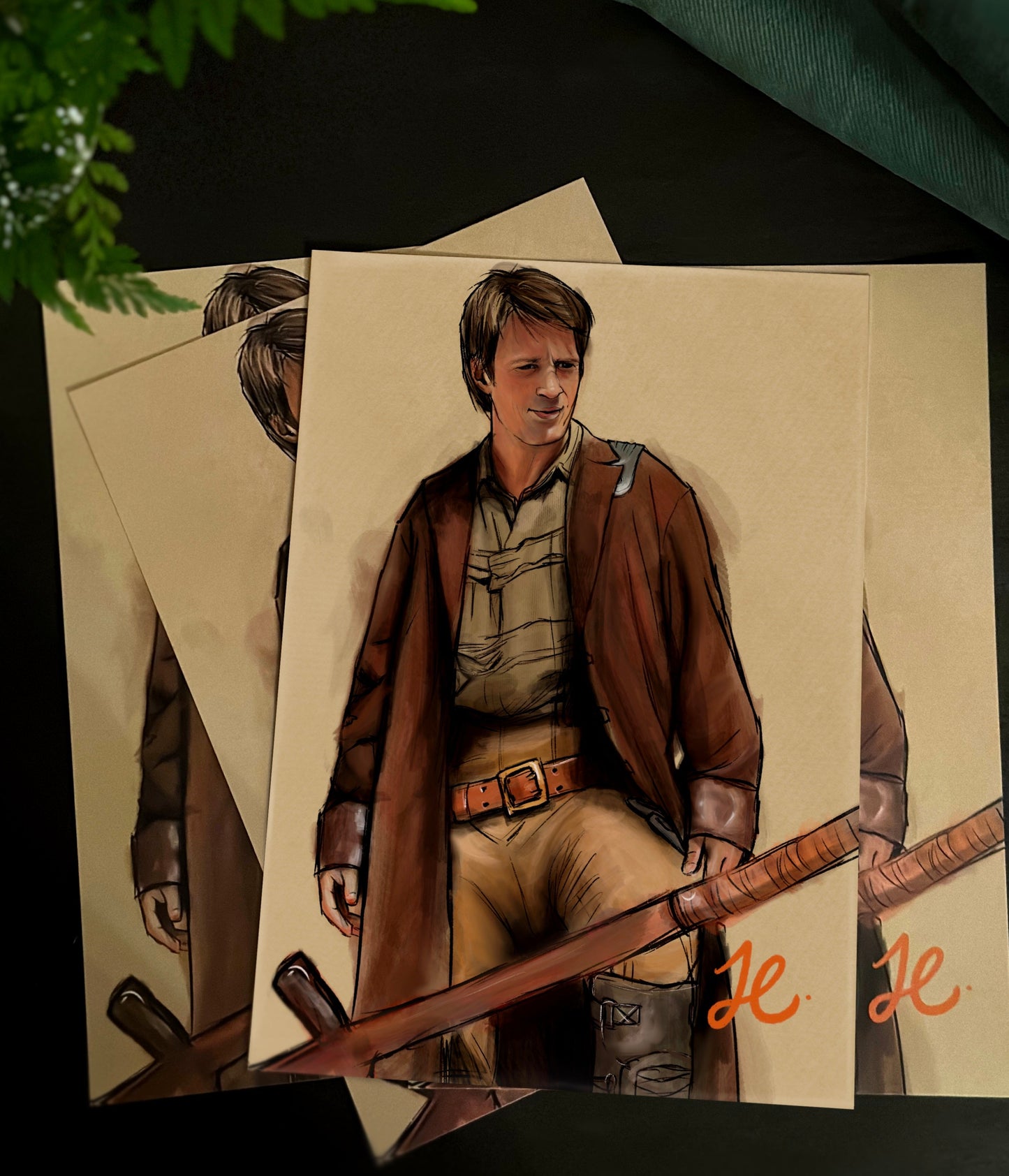 Captain Malcom Reynolds Print (A5) | Firefly