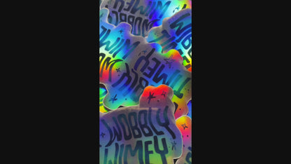 Wibbly Wobbly Timey Wimey Sticker (Holographic) | Doctor Who