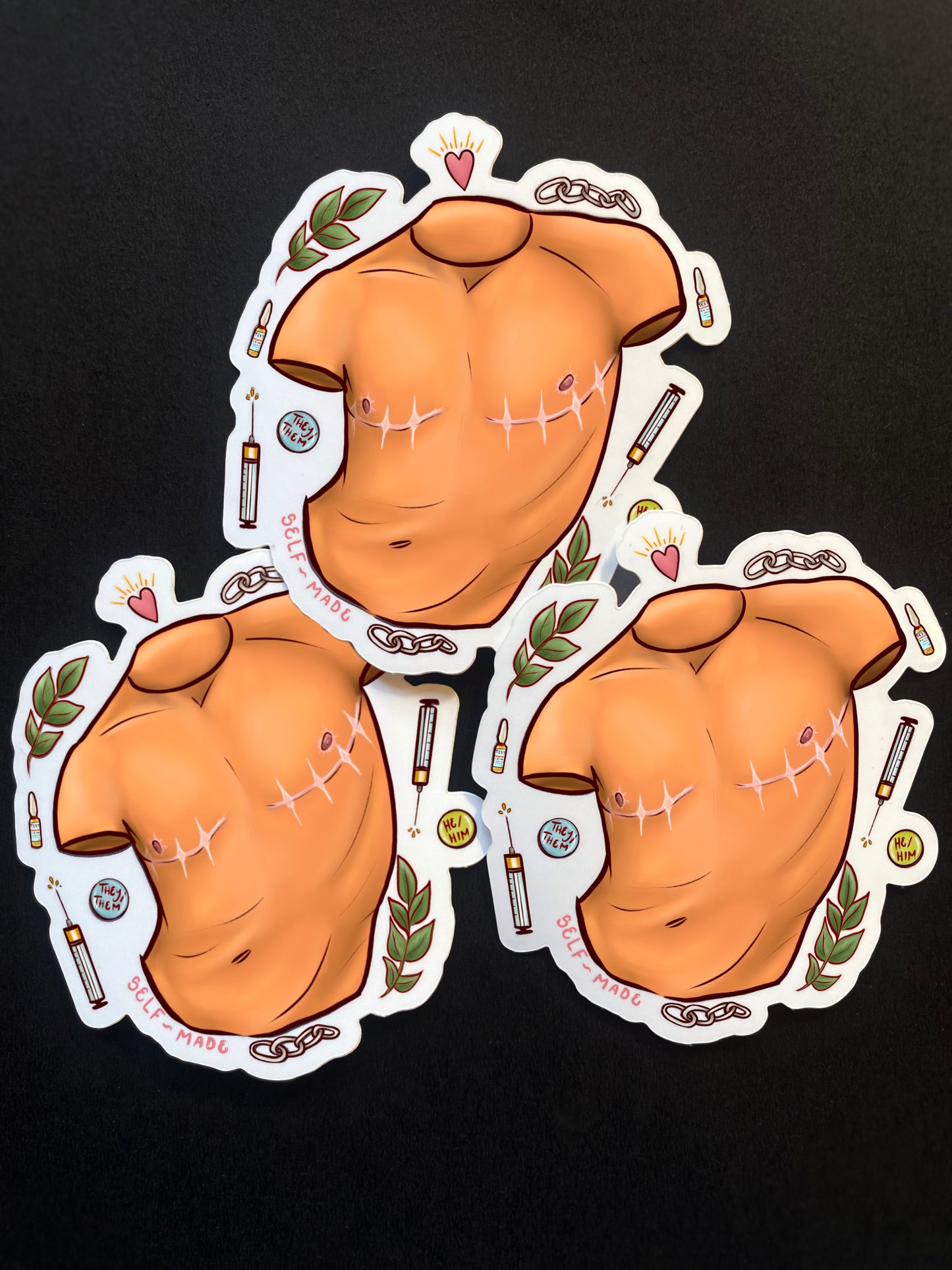 'Self-made' Transmasc Sticker